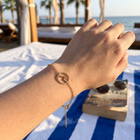 Thumbnail for Gioielli in acciaio — foto indossata, misura reale, oro | SKU: 17429078-gold