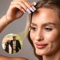 Thumbnail for Love Photo Necklace worn by a model, featuring a personalized heart pendant with a cherished photo inside.