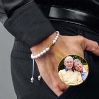 Thumbnail for Minimalist Photo Bracelet featuring a personal photo and premium stones by Brother & Sisters.