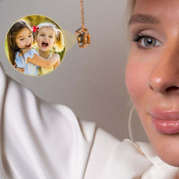 Thumbnail for Close-up of a woman wearing the Memories Photo Bracelet, featuring a hidden pendant with a cherished photo.