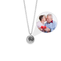 Thumbnail for Moonlight Photo Necklace by Brother & Sisters with a moon-shaped pendant holding a cherished photo.