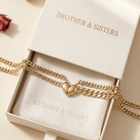 Thumbnail for Magnetic Heart Bond Matching Bracelet Set 12