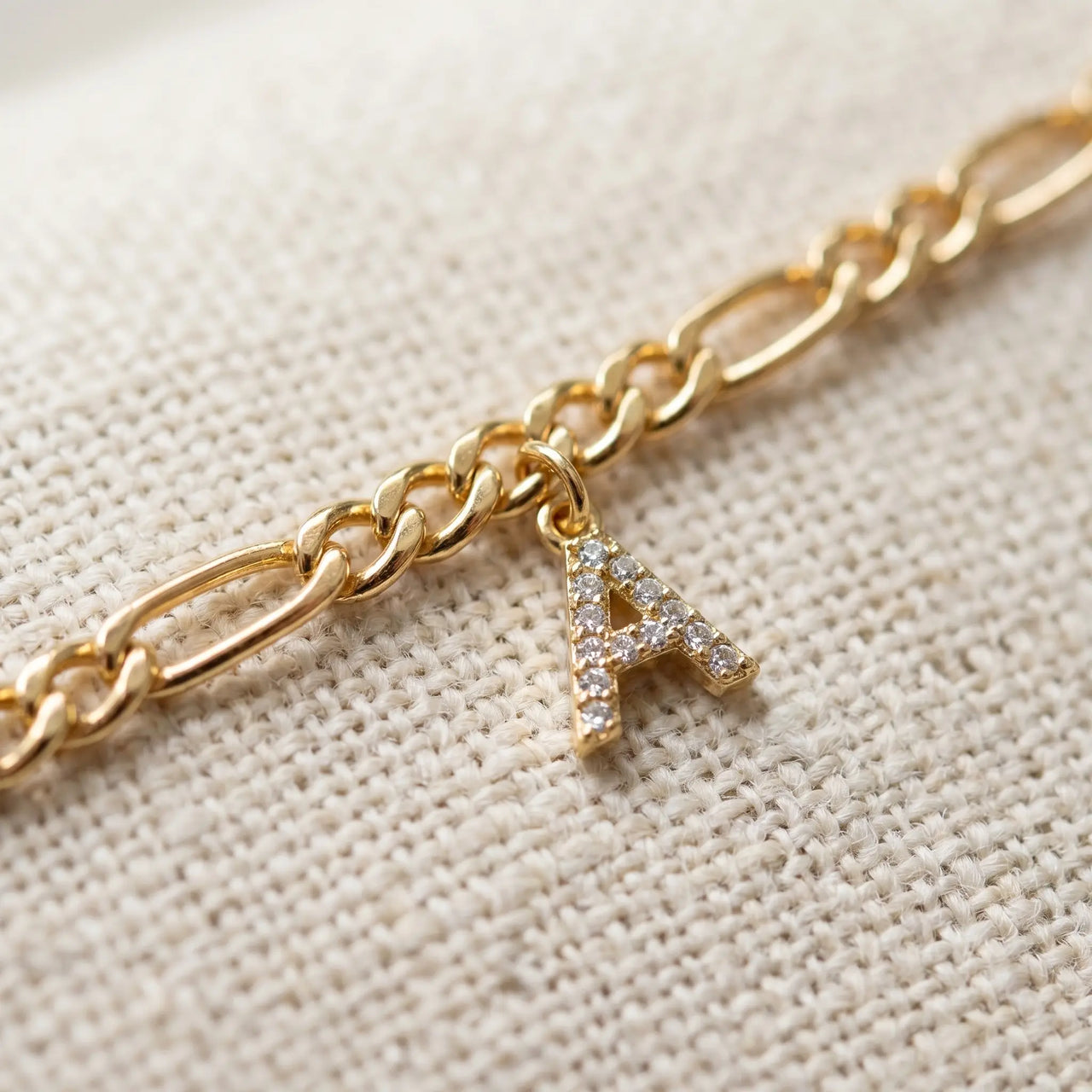 Pavé Initial Anklet