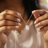 Thumbnail for Personalized Envelope Necklace - Personalized Necklace - Brother & Sisters Brother & Sisters