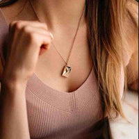 Thumbnail for Personalized Envelope Necklace - Personalized Necklace - Brother & Sisters Brother & Sisters
