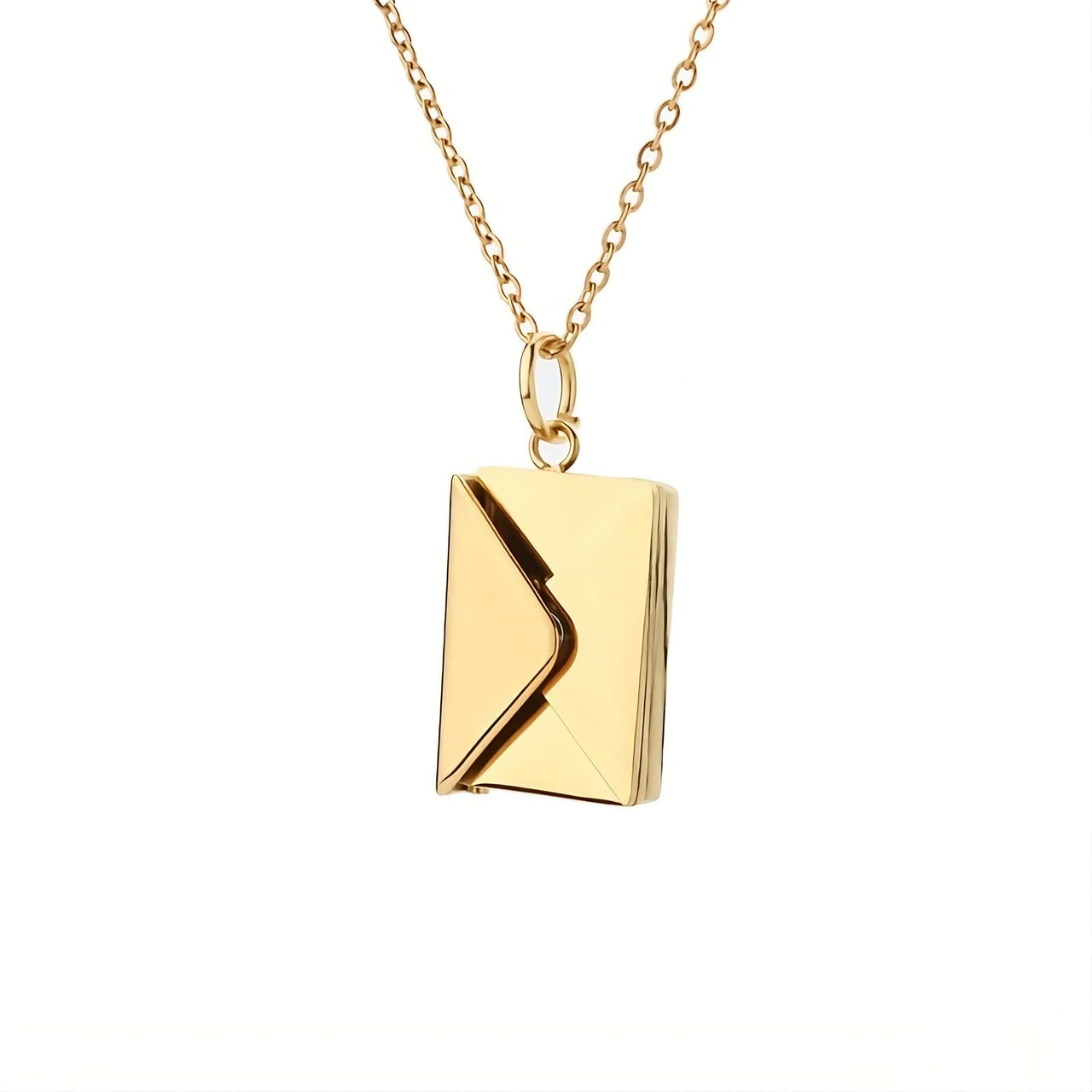 Personalized Envelope Necklace - Personalized Necklace - Brother & Sisters Gold / without Flowers Brother & Sisters