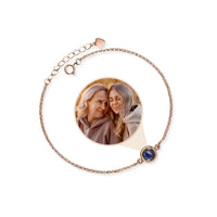 Thumbnail for Photo Personalized Bracelet by Brother & Sisters with unique photo projection for cherished memories.