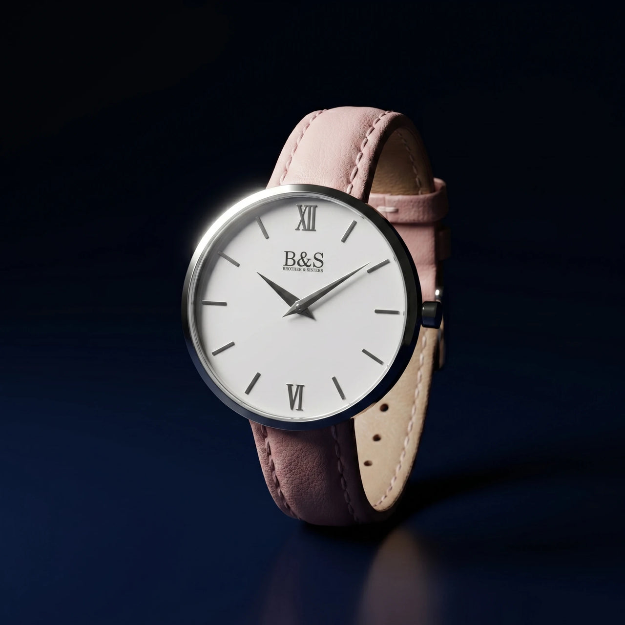 Pink Love hero — navy gradient Patek mood