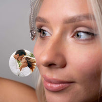 Thumbnail for Precious Heart Photo Necklace displayed on a model with a cherished photo insert, by Brother & Sisters.