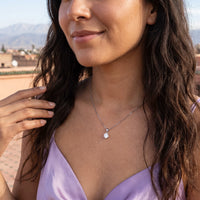 Thumbnail for Silver necklace worn on a summer trip | SKU: 505665