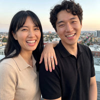 Thumbnail for Couple moment, she wears the Rose Gold Classic Ring | SKU: 33759698-4.5-rose-gold