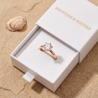 Thumbnail for Rose Gold Classic Ring, rose gold ring — gift box | SKU: 33759698-4.5-rose-gold