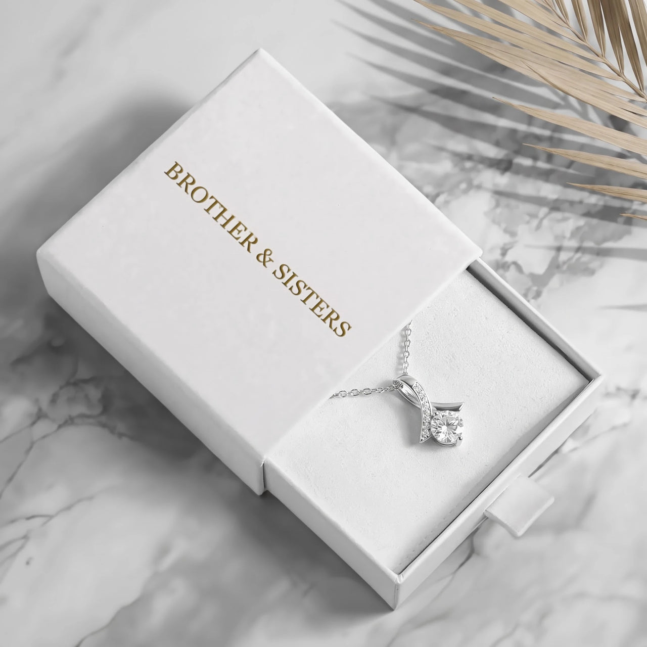 Silver necklace with the Brother & Sisters gift box | SKU: 6309048