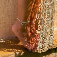 Thumbnail for Silver Initial Anklet - Ankle Bracelet - Anklet for Women - Silver Leg Bracelet Anklet Brother & Sisters