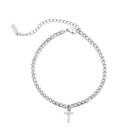 Thumbnail for Silver Initial Anklet - Ankle Bracelet - Anklet for Women - Silver Leg Bracelet Anklet T Brother & Sisters