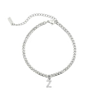 Thumbnail for Silver Initial Anklet - Ankle Bracelet - Anklet for Women - Silver Leg Bracelet Anklet Z Brother & Sisters