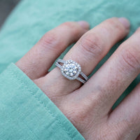 Thumbnail for Close-up of the Silver Square Ring worn | SKU: 346060-4.5-silver