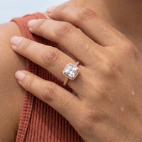 Thumbnail for Rose Gold Timeless Ring, rose gold ring — close up | SKU: 497131-4.5-rose-gold