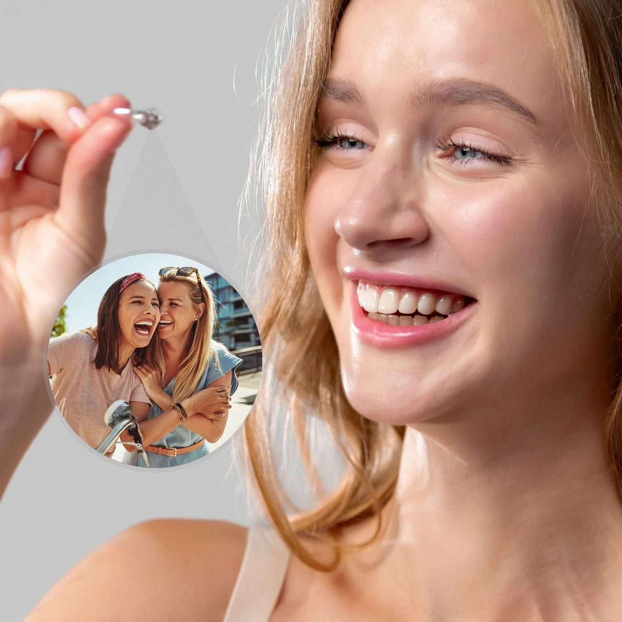 Stainless Steel Ring - Woman Ring - Adjustable Photo Ring - Personalised Ring Ring Brother & Sisters