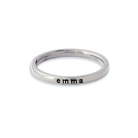 Thumbnail for Stainless Steel Ring - Woman Ring - Custom Name Ring – Engraved Ring - Custom Ring Ring Brother & Sisters