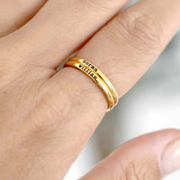 Thumbnail for Stainless Steel Ring - Woman Ring - Custom Name Ring – Engraved Ring - Custom Ring Ring Brother & Sisters