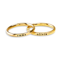 Thumbnail for Stainless Steel Ring - Woman Ring - Custom Name Ring – Engraved Ring - Custom Ring Ring Brother & Sisters
