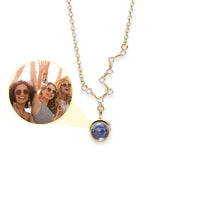 Thumbnail for Stars Photo Necklace showcasing hidden photo projection feature by Brother & Sisters.