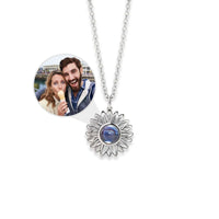 Thumbnail for Sunflower Photo Necklace featuring a custom photo inside the sunflower pendant by Brother & Sisters.
