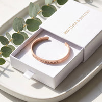 Thumbnail for Travel To Feel Alive, rose gold bracelet — gift box | SKU: ttfa-rg