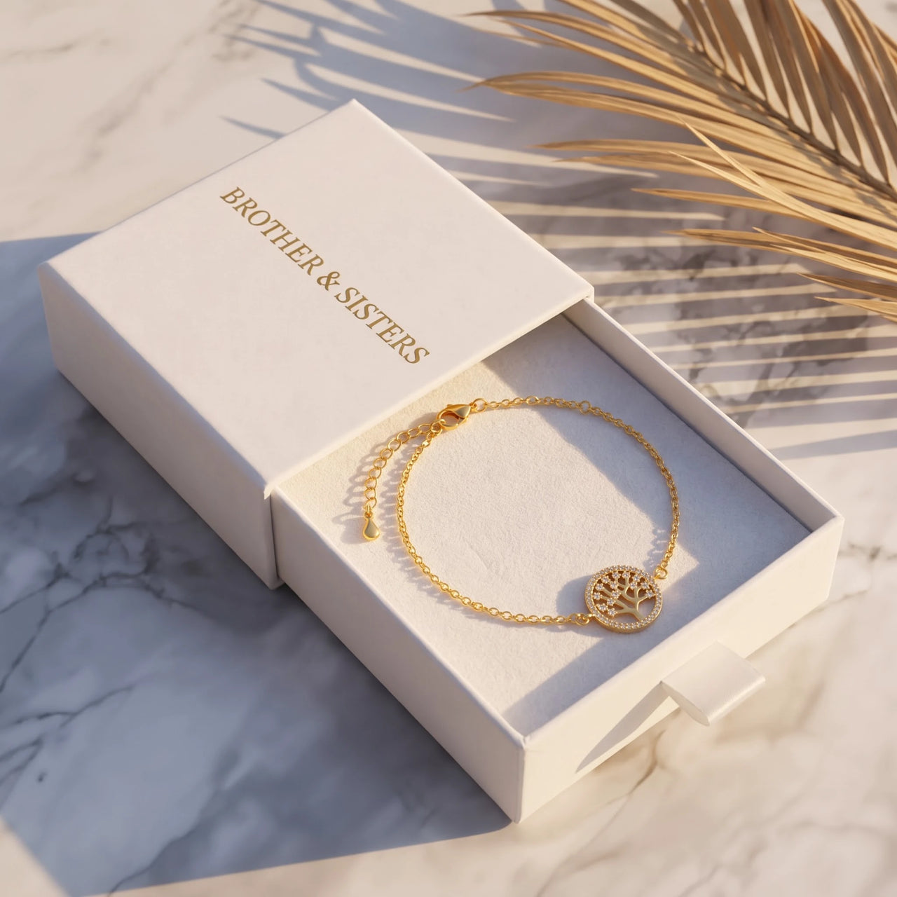 Bracciale albero della vita — nella scatola regalo, oro | SKU: 18963309-gold