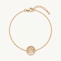 Thumbnail for Bracciale albero della vita — foto prodotto su sfondo bianco, oro | SKU: 18963309-gold