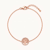 Thumbnail for Bracciale albero della vita — foto prodotto su sfondo bianco, oro rosa | SKU: 18963309-rose-gold