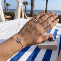 Thumbnail for Bracciale albero della vita — foto indossata, misura reale, argento | SKU: 18963309-white-gold