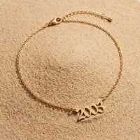 Thumbnail for Year Number Anklet