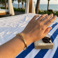 Thumbnail for Bracciale migliore amica — foto indossata, misura reale, oro | SKU: 8174603-gold-color