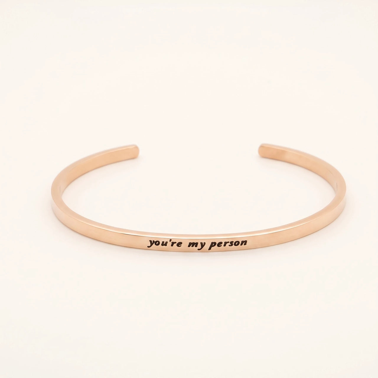 Bracciale migliore amica — foto prodotto su sfondo bianco, oro rosa | SKU: 8174603-rose-gold-color