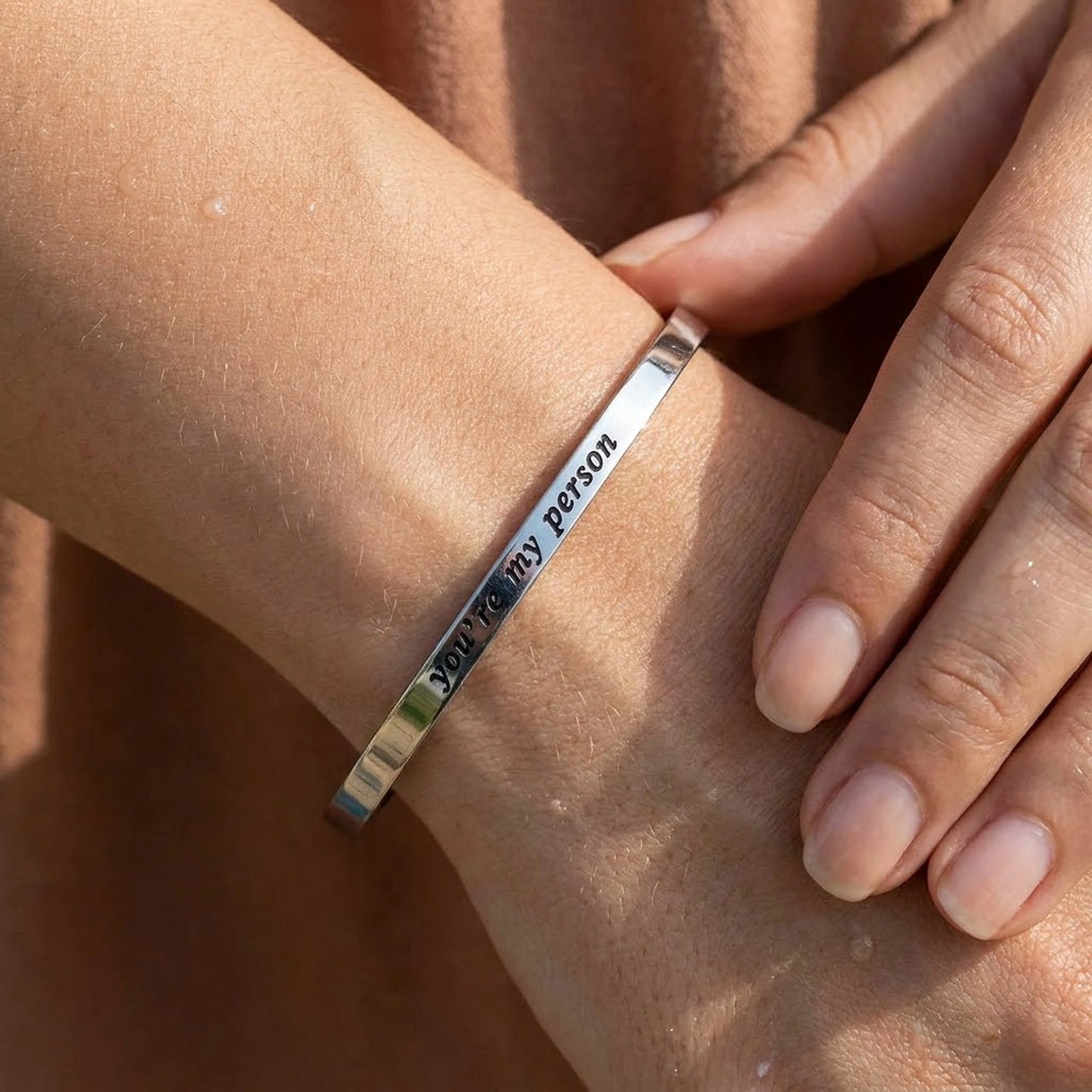 Bracciale acciaio donna — primo piano dei dettagli, argento | SKU: 8174603-silver-color