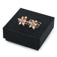 Thumbnail for Austrian Crystals Flowers Earrings - Earrings For Women - Stud Earrings Earrings Brother & Sisters