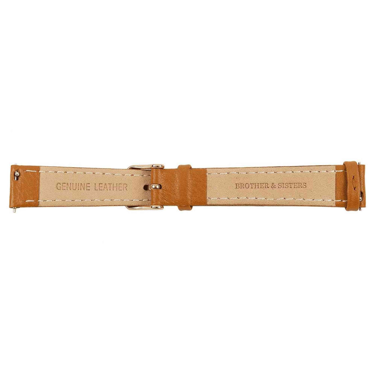 Brown Leather Strap & Rose Gold Buckle watch straps Brother & Sisters