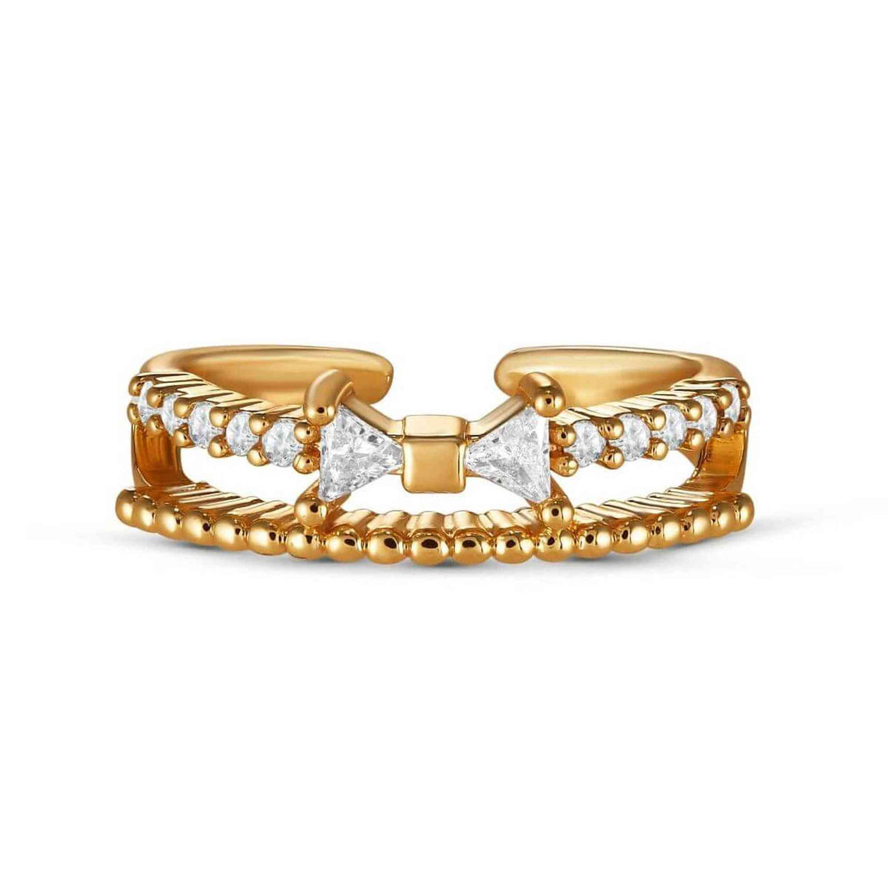 Gold Ring for Women - Stainless Steel Ring - Woman Ring - The Butterfly Ring Ring Brother & Sisters