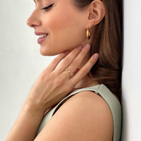 Thumbnail for Gold Ring for Women - Stainless Steel Ring - Woman Ring - The Hearts Ring Ring Brother & Sisters