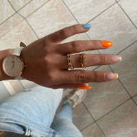 Thumbnail for Gold Ring for Women - Stainless Steel Ring - Woman Ring - The Zigzag Ring Brother & Sisters