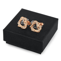 Thumbnail for Hearts with Austrian Crystals Earrings - Stud Earrings - Earrings for Women - Women Earrings Earrings Brother & Sisters