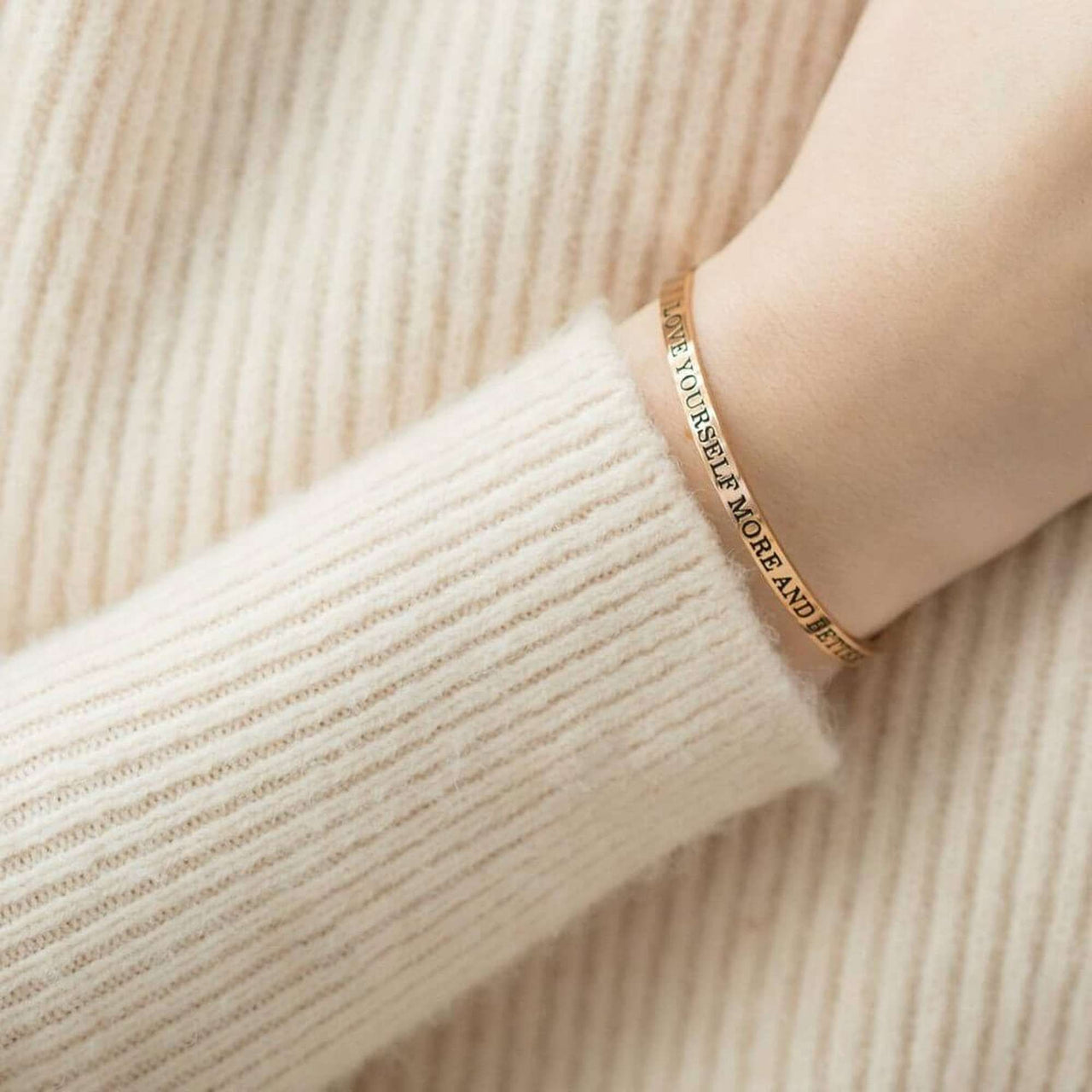 Love Yourself More And Better - Quote Bracelet - Mantra Bracelet Bracelet Brother & Sisters