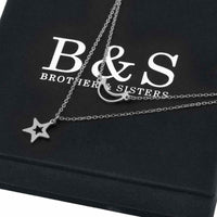 Thumbnail for Moon & Star Necklace - Silver Necklace Women - Necklace For A Woman Necklace 18k White Gold Brother & Sisters
