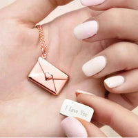 Thumbnail for Personalized Envelope Necklace - Personalized Necklace - Brother & Sisters Brother & Sisters