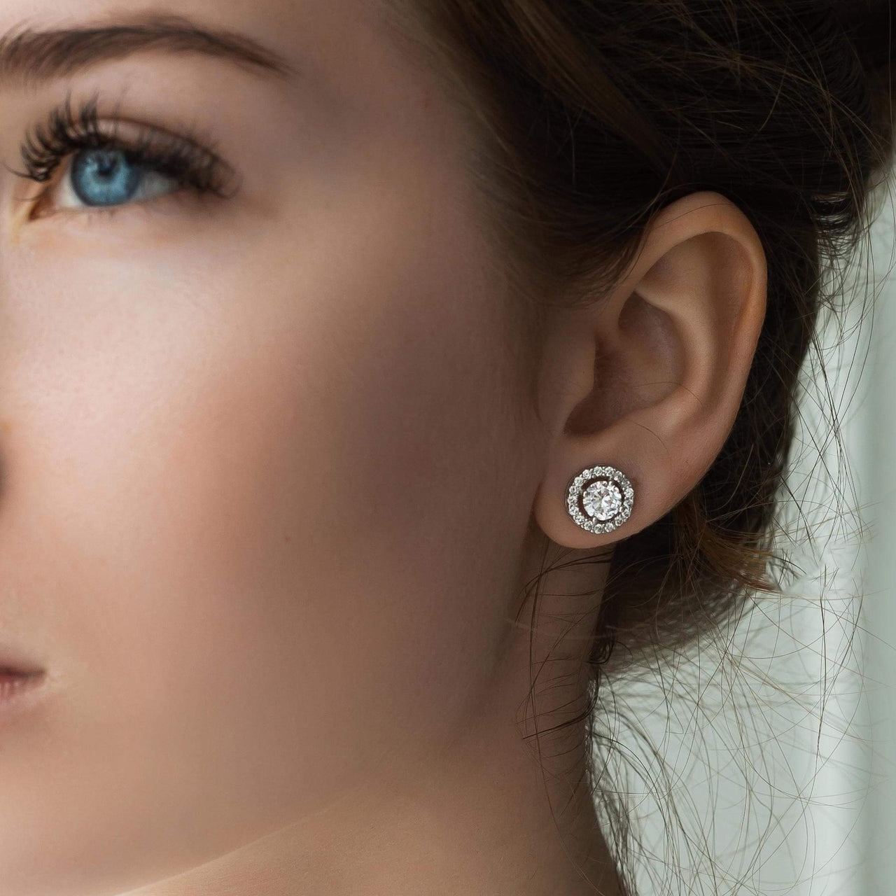 Silver Circle Earrings - Sterling Silver Earrings For Women - Silver Stud Earrings Earrings Brother & Sisters