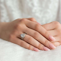 Thumbnail for Silver Drop Ring - Promise Ring - Silver Ring - Engagement Ring for Women Ring Brother & Sisters