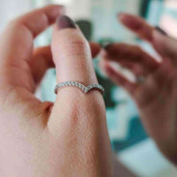 Thumbnail for Silver Minimalist Ring - Promise Ring - Silver Ring - Engagement Ring for Women Ring Brother & Sisters