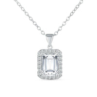 Thumbnail for Silver Rectangle Necklace - Silver Necklace Women - Women’s Necklace Necklace Brother & Sisters